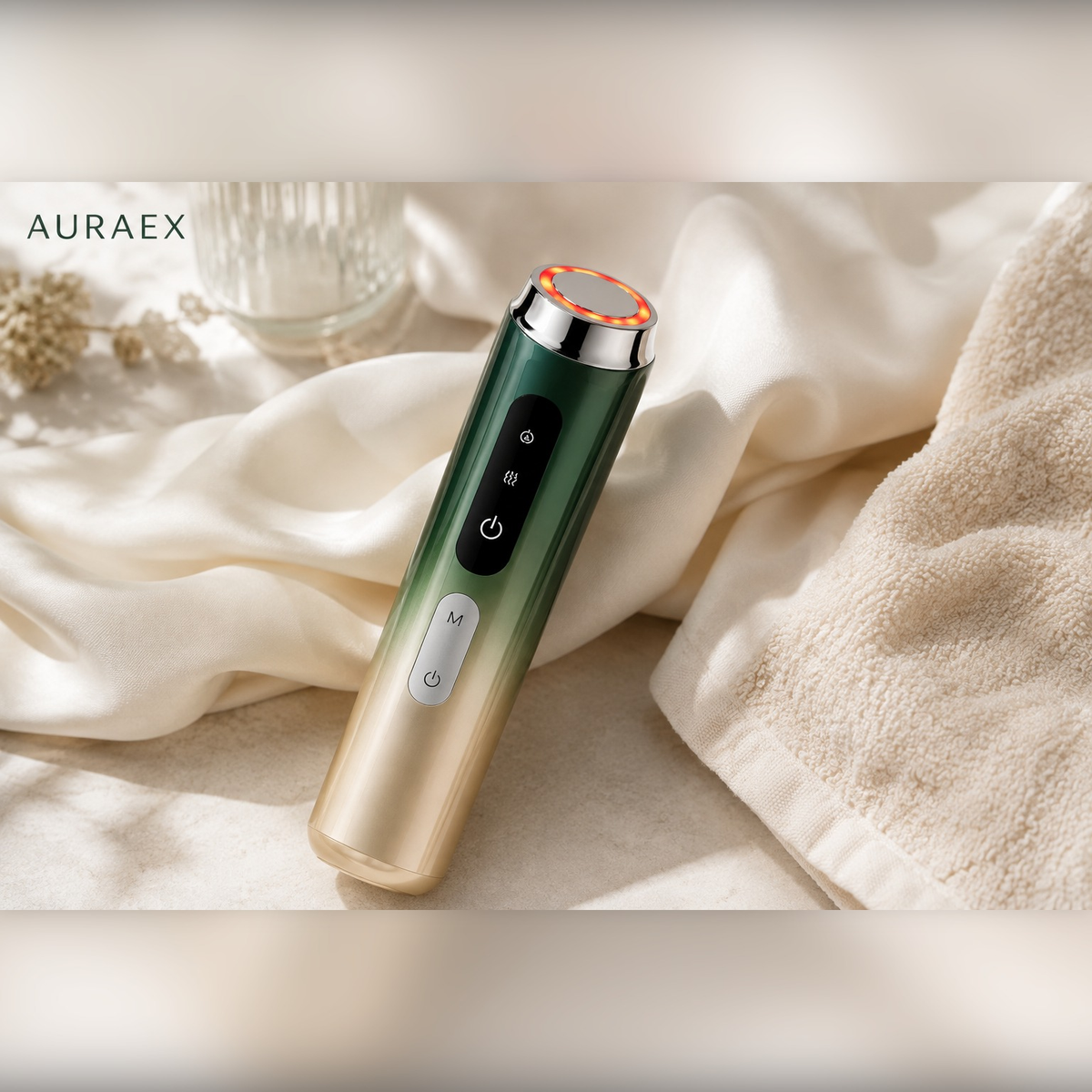 Auraex 5-in-1 wand on silk