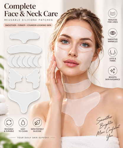 Auraex Multi-Zone Anti-Wrinkle Silicone Patch Set