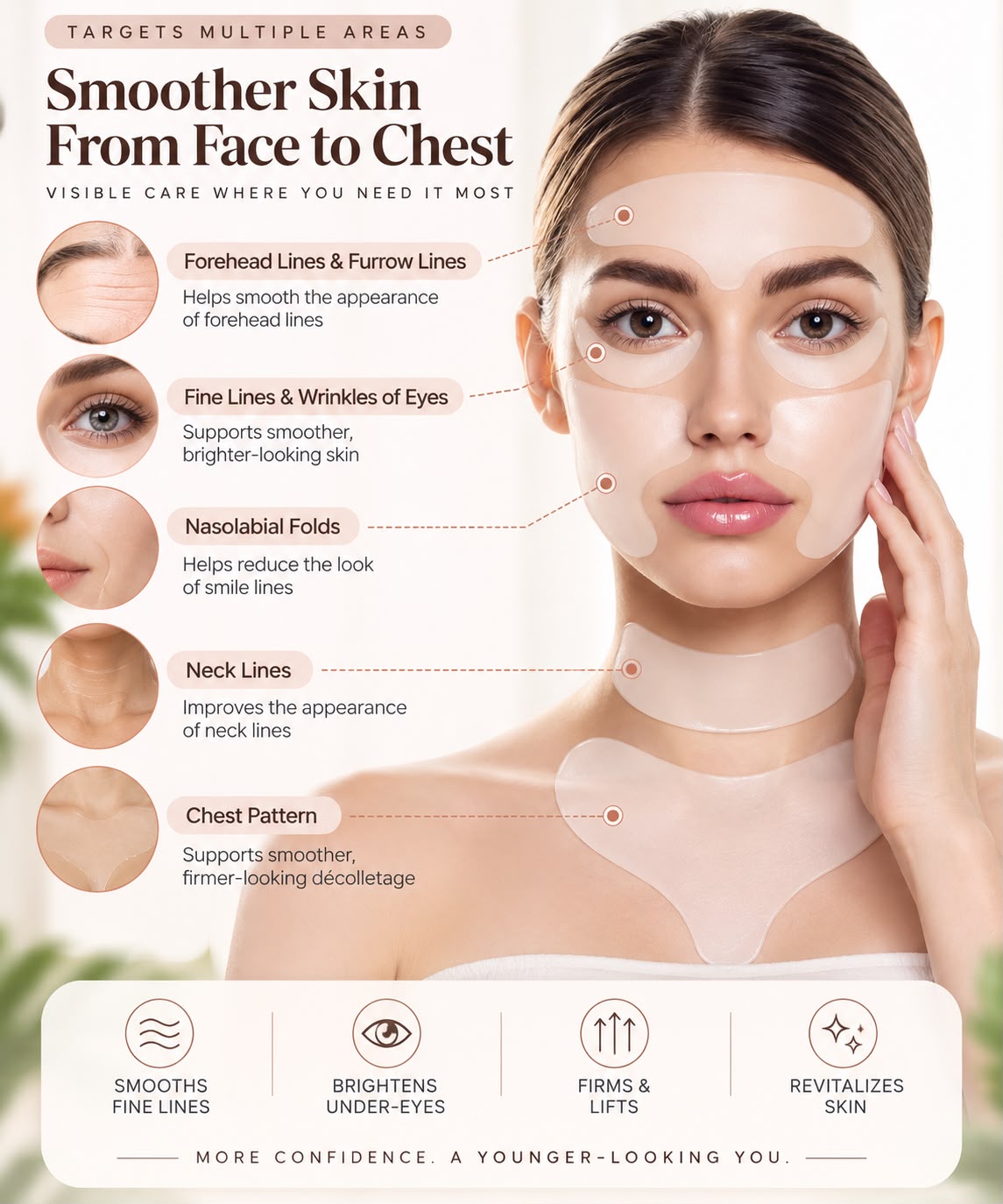 Auraex Multi-Zone Anti-Wrinkle Silicone Patch Set