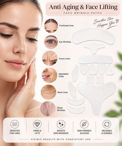 Auraex Multi-Zone Anti-Wrinkle Silicone Patch Set