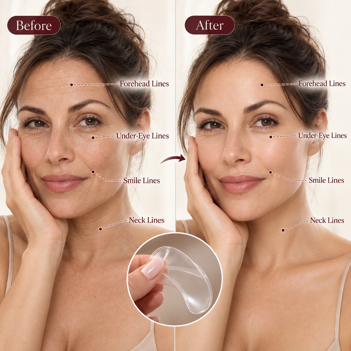Auraex Multi-Zone Anti-Wrinkle Silicone Patch Set