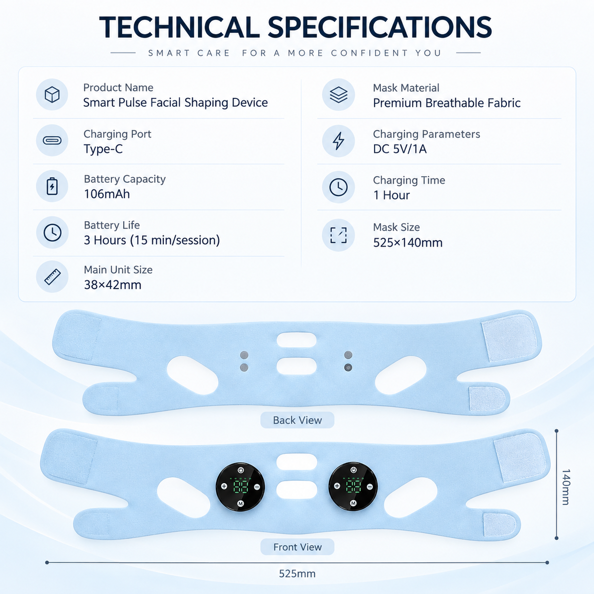 V-Shape lifting wrap technical specifications