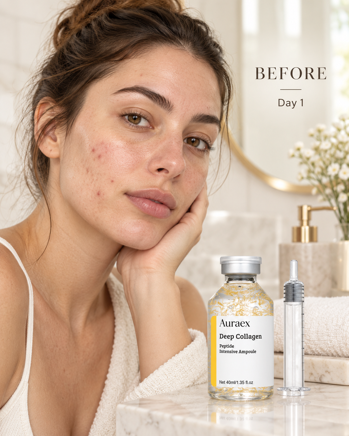 Auraex Collagen Thread Peptide Ampoule – Firming & Deep Hydration
