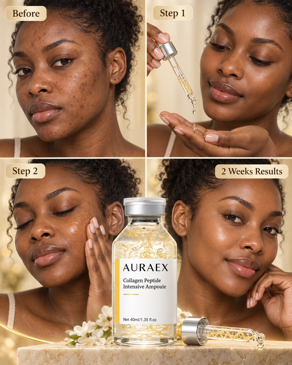 Auraex Collagen Thread Peptide Ampoule – Firming & Deep Hydration